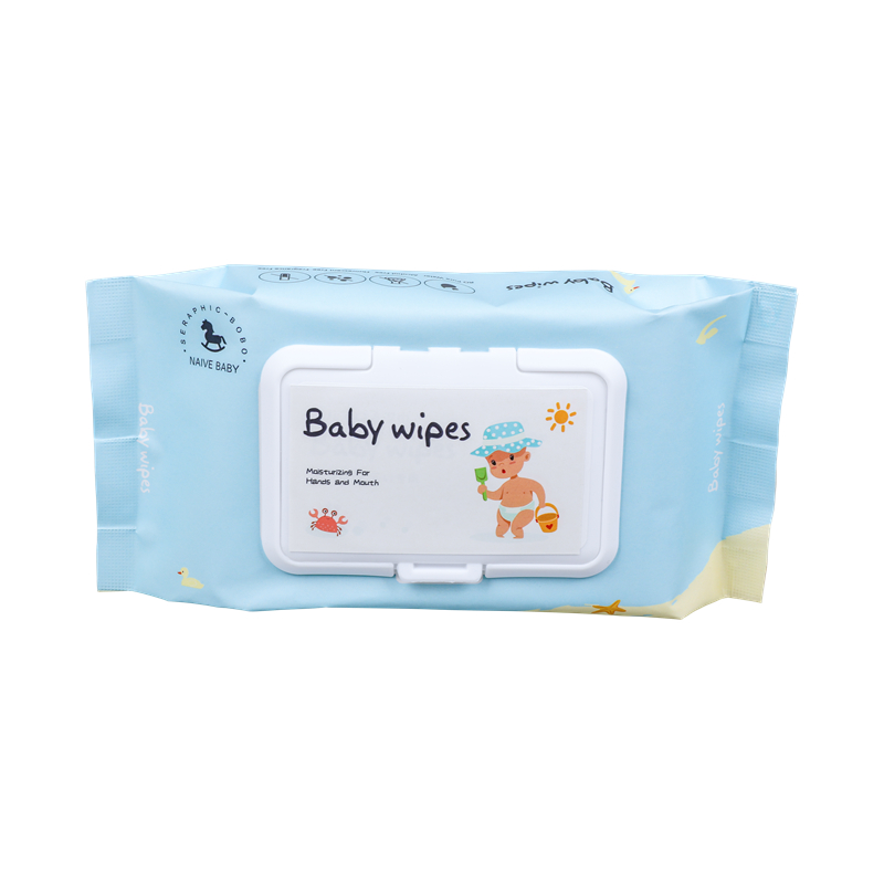 SJ02-Naive Baby Fun Beach 50 PCS Membersihkan dan Melembapkan Tisu Basah Bayi